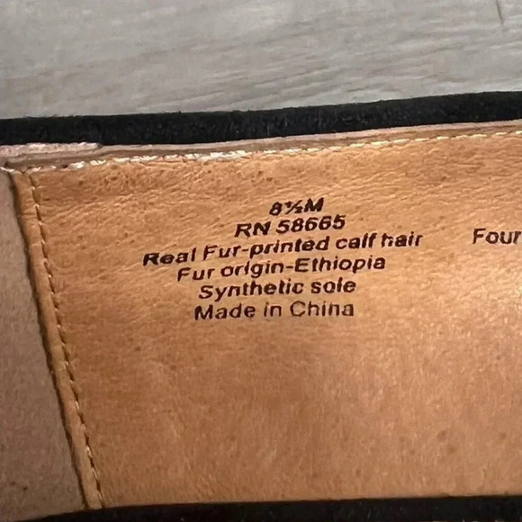 CASLON Loafers Real Fur Cheetah Print Women Size 8.5 M Office Career - Picture 8 of 8